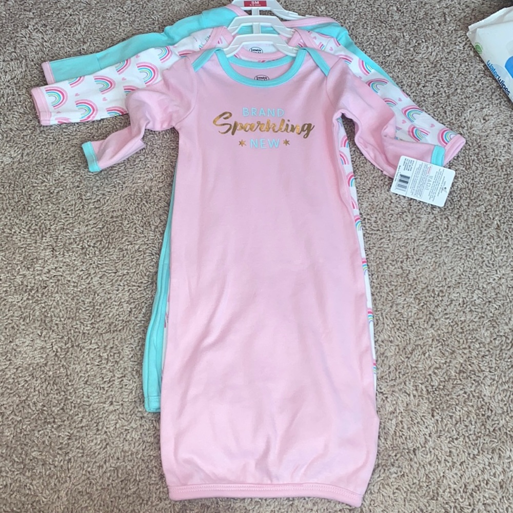 Set of 3 sleeping gowns